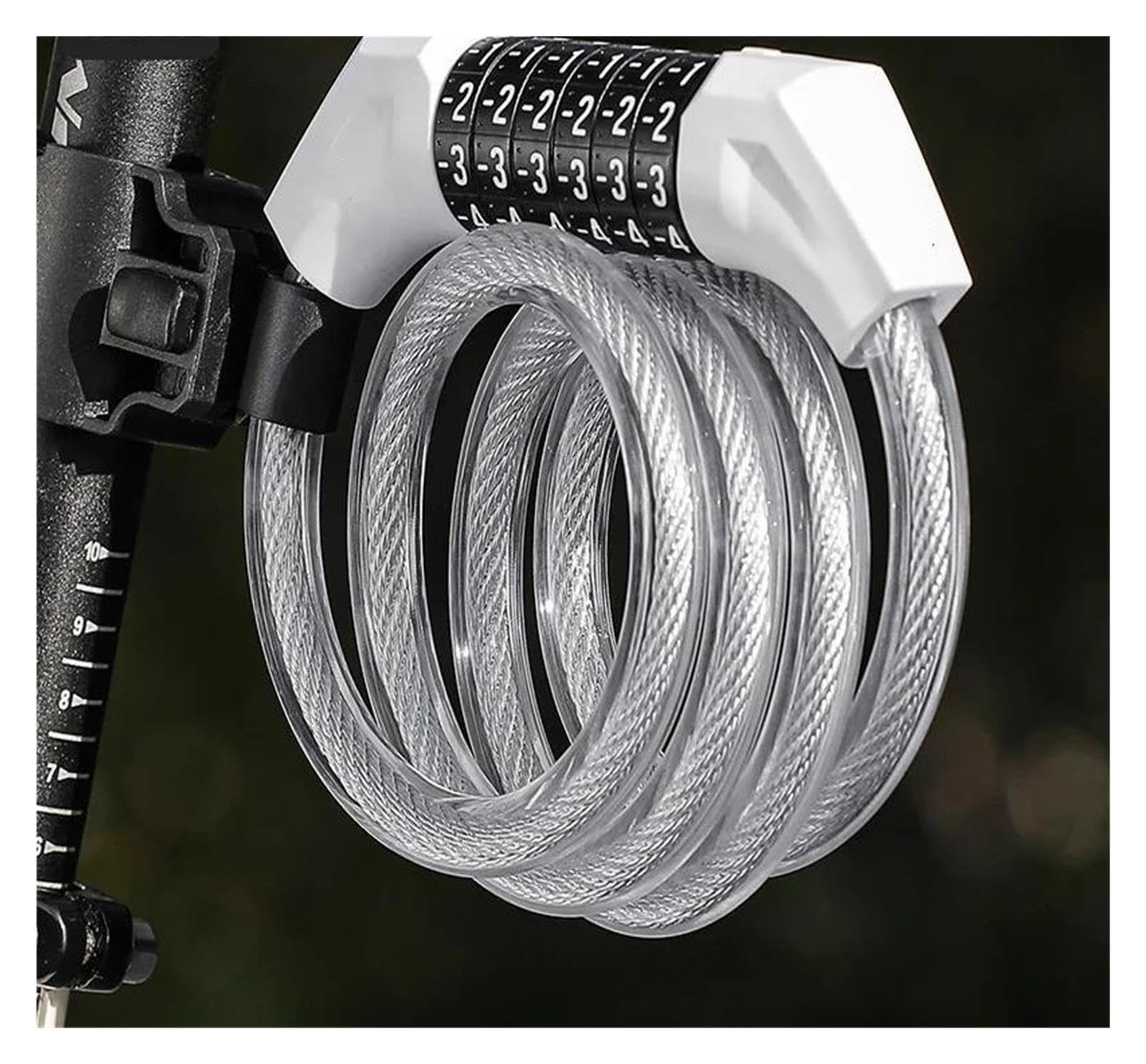 1 candado antirrobo for cable de bicicleta.