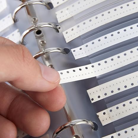 SMD Capacitor Kit, 0201 Capacitors Assortment Folder - Sample Book Kit for Electronic Components. (Capacitor 0201)