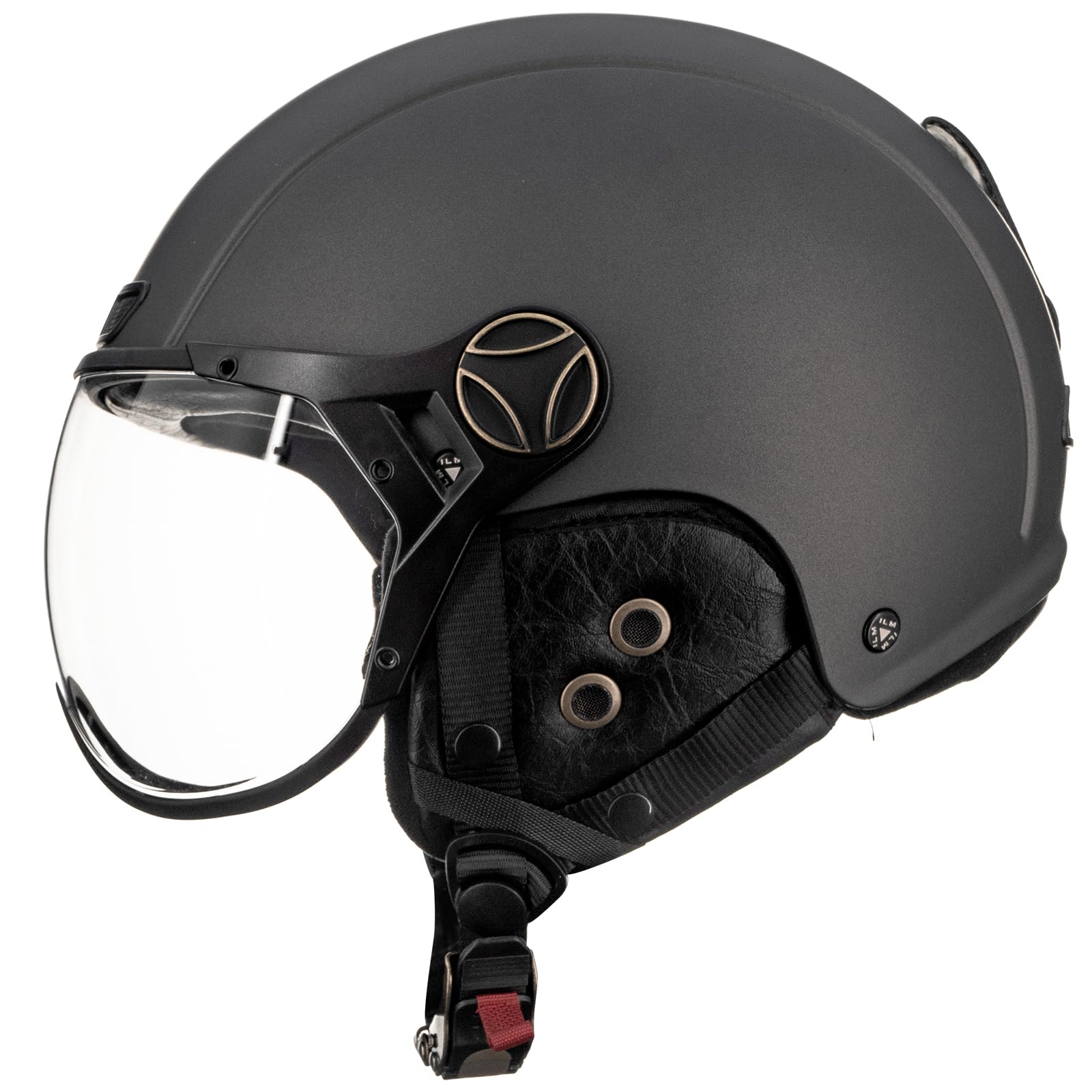 ILM Fahrradhelm für Damen Herren Erwachsene Fahrrad Ski Snowboard Helm mit Abnehmbarem Visier Ohrenschützer ASTM CPSC und CE Z102
