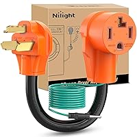 Vista 27 de Nilight Cable adaptador de bloqueo para caravana de 15 amperios a 50 amperios de cobre puro resistente calibre 10 ETL listado 5-15P a SS2-50R