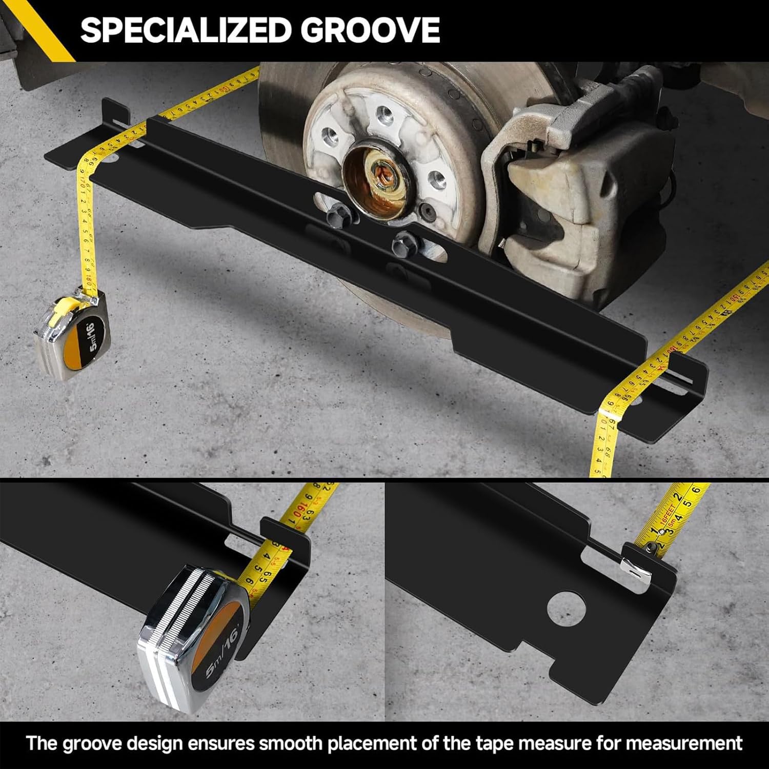 Wheel Alignment Tool, Accurate Measurements Plates, Toe Alignment Tool, for Auto Vehicle Truck Repair Garage Machinery Trailers