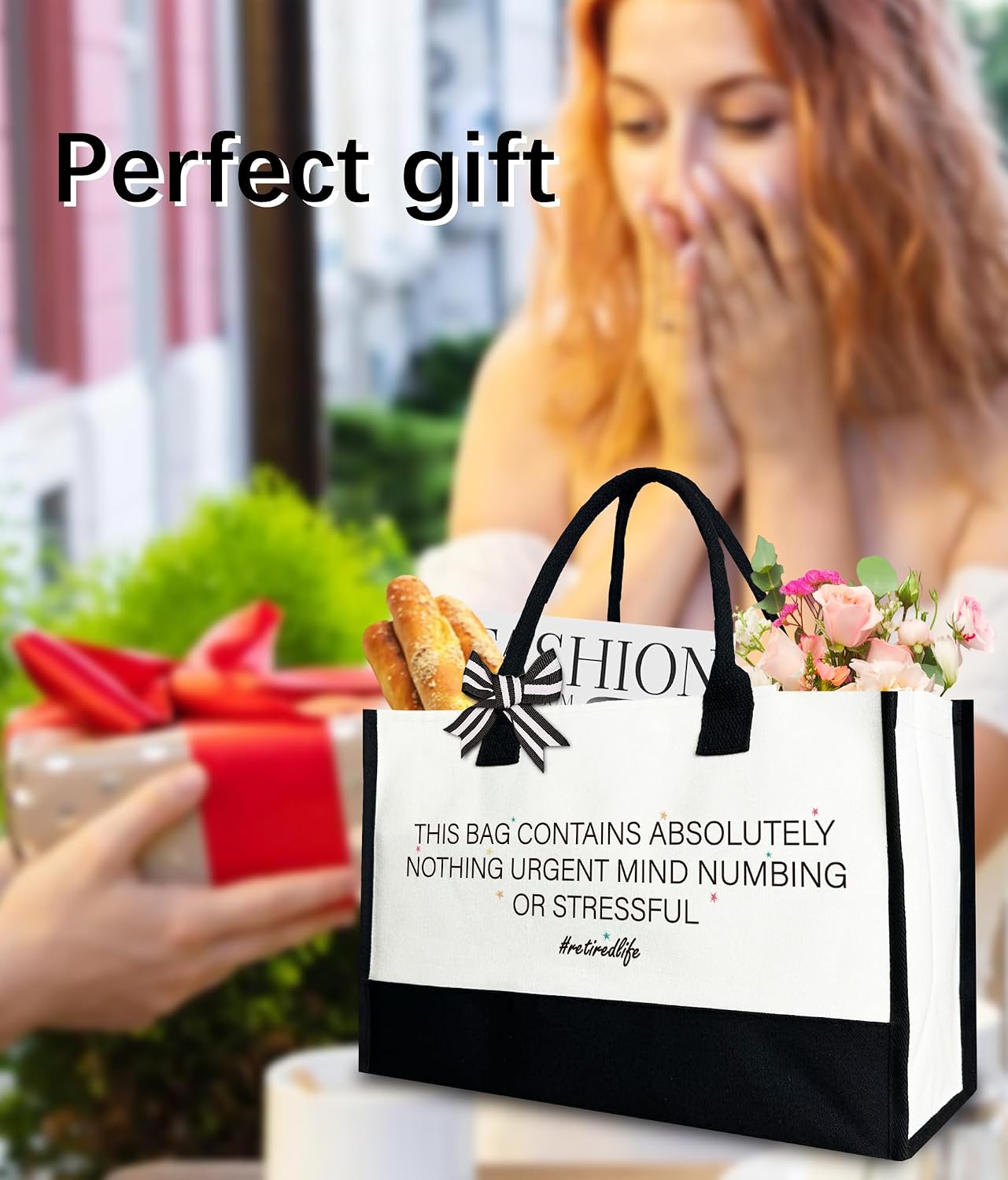 Retirement Tote Bag Gifts for Women, Retirement Gifts Bag image 2