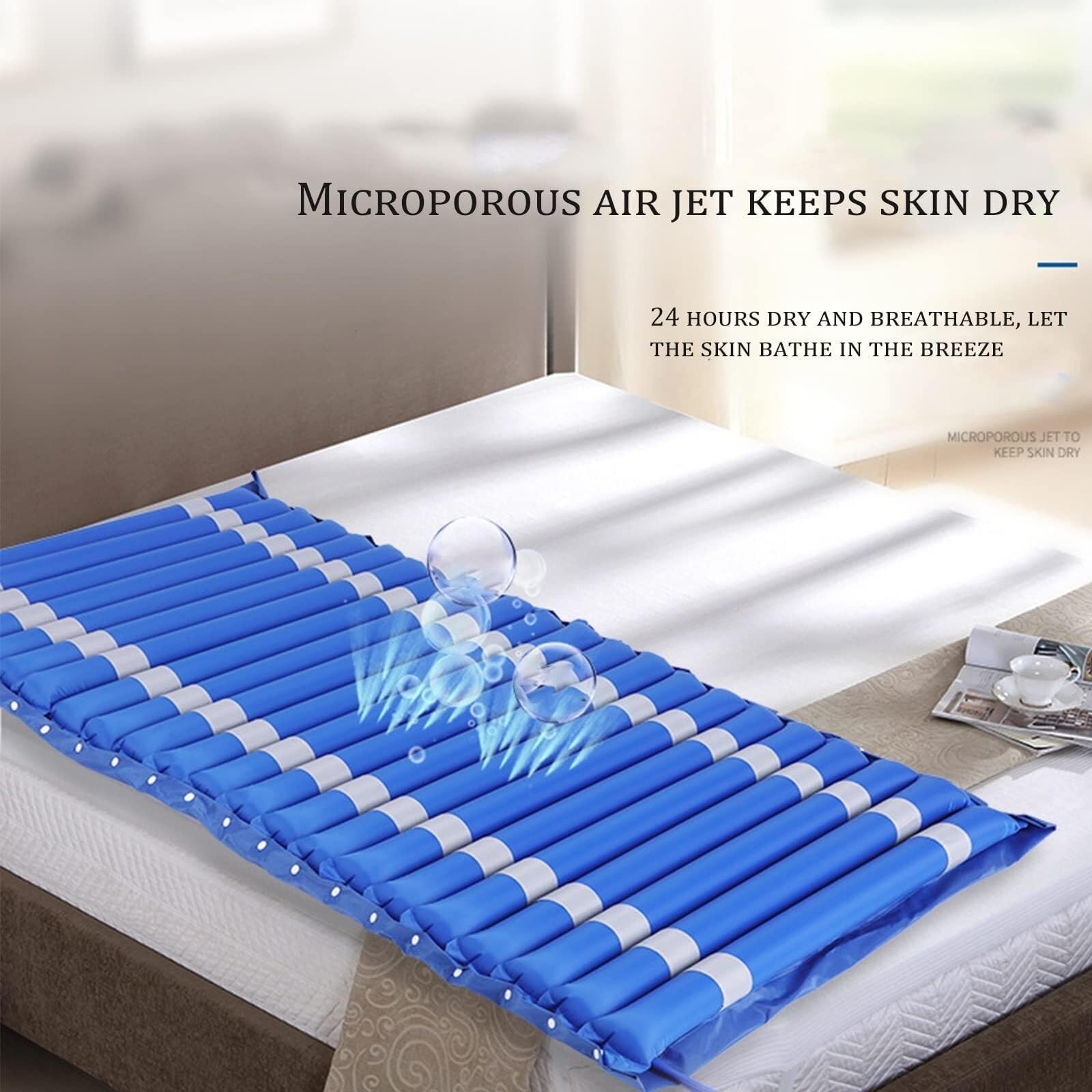Materasso ad aria antidecubito, Materassi ad aria antidecubito Striping Striping Fluttuazione Jet Paziente girato Materasso antidecubito infermieristico