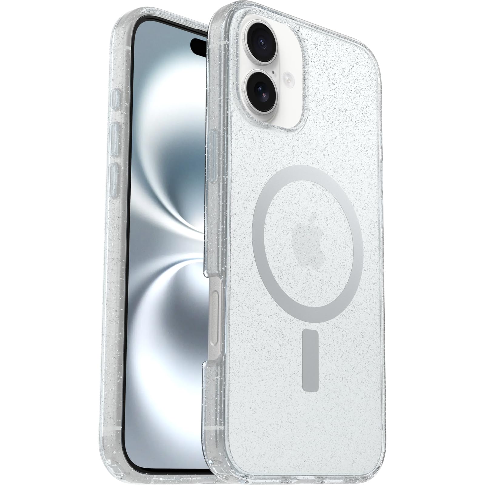 OtterBox Symmetry Series Clear MagSafe transparente Hülle für iPhone 16 Plus, stoßfest, sturzsicher, schützende Hülle, 3X getestet nach Militärstandard, Stardust