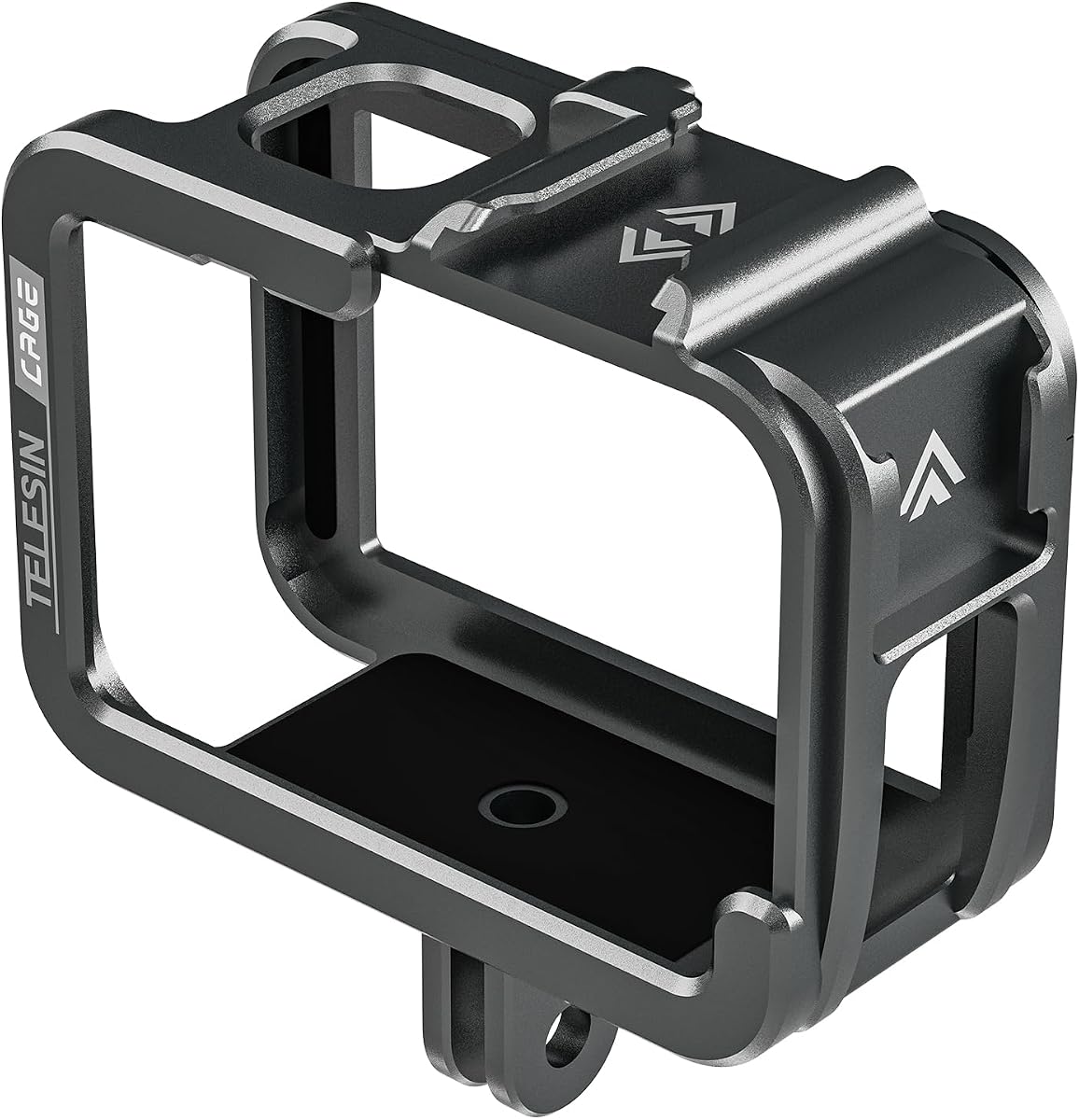 Aluminum Case Metal Cage Protective Frame Housing for GoPro Hero 13 12 11 10 9, Fits for Go Pro When ND CPL Lens Filter Max Lens Mount on, with Cold Shoe Connect to Video Light Microphone