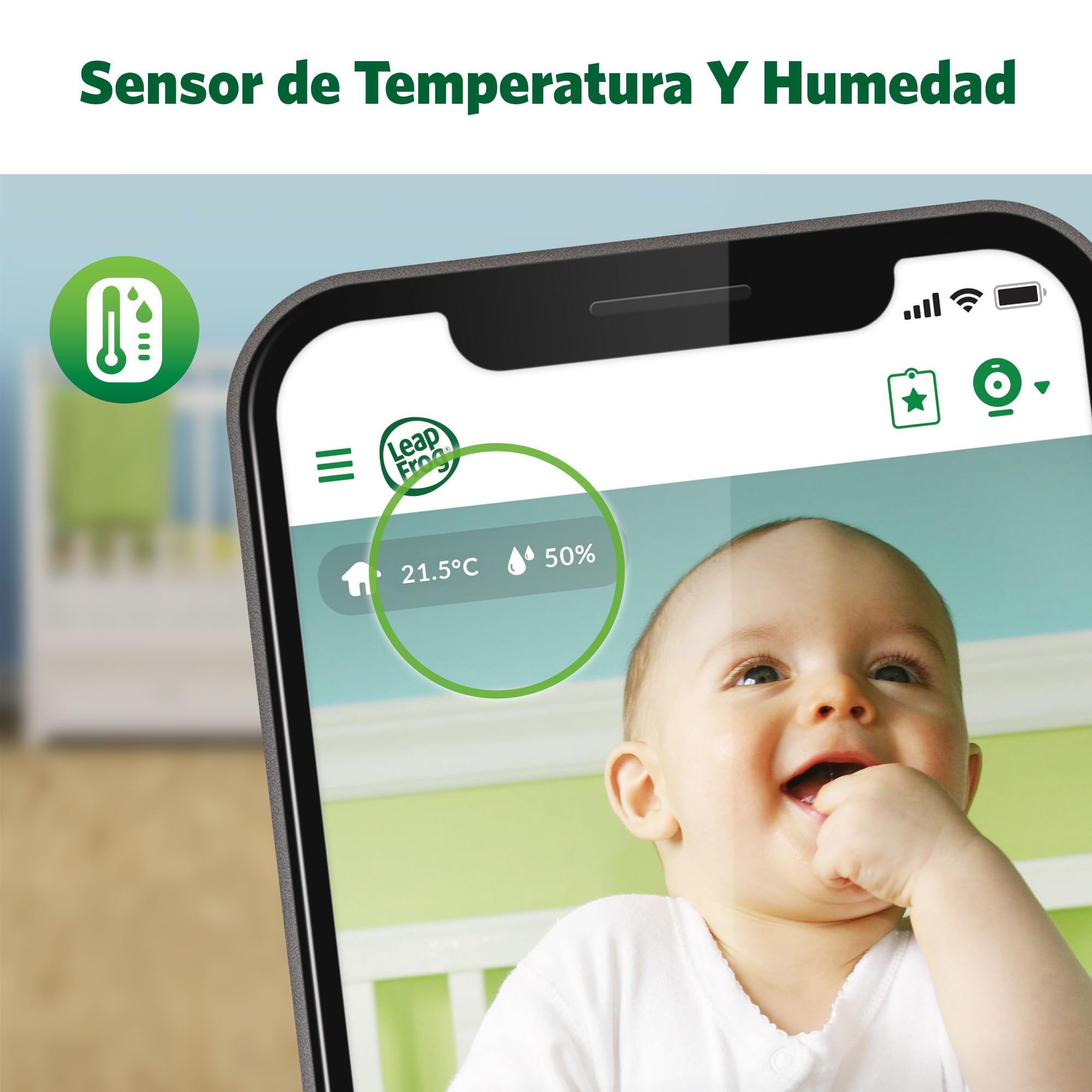 LeapFrog LF2911 Scout Connected Baby Monitor, WI-FI, FHD 1080p, Free App Remote Access, Rotate-Tilt-Zoom, 2-Way Audio, Colour Night Light, Infrared, Melodies, Sound/Motion Alerts