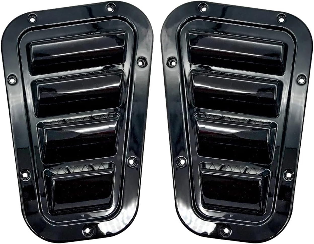 Decoration Car Side Front Engine Hood Bonnet Vents Cover Land Defender 90 110 130 Air Outlet Flow Intake Vent Scoop Trim Cover Light