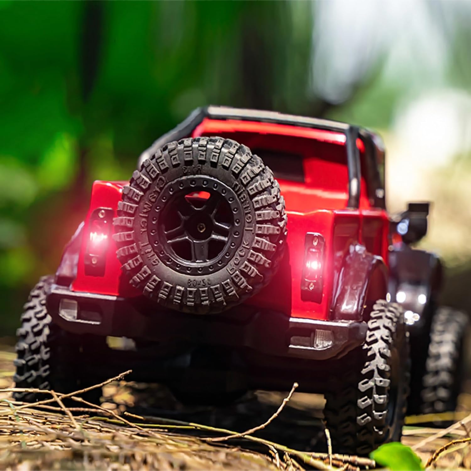 RC Truck Pickup Body Shell for 1/18 RC Crawler Car TRX4M Defender Bronco (Red)