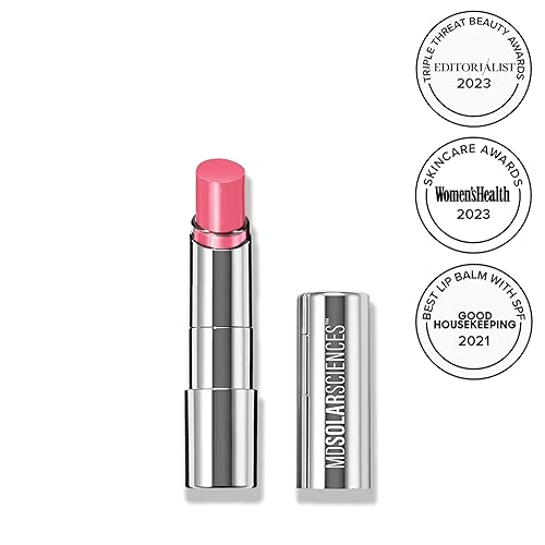 Miniatura 20 de MDSolarSciences Bálsamo labial tintado SPF 30, protector solar para labios hidratante transparente – Vegano, sin gluten, con manteca de karité y Bare