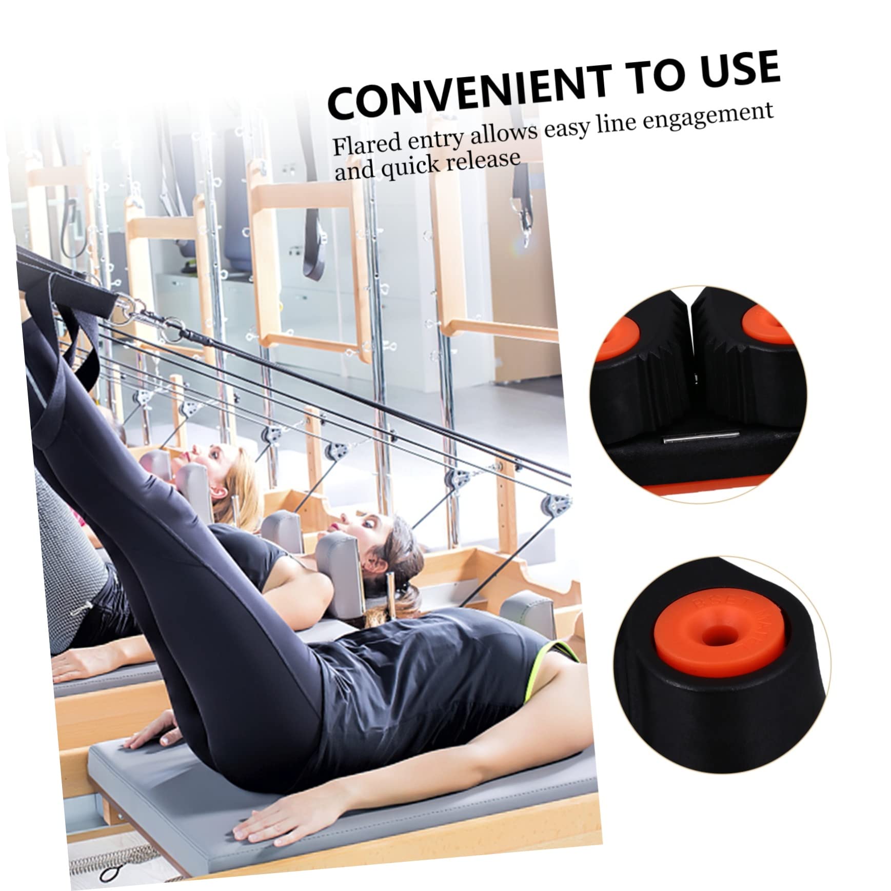 HANABASS Rope Clamp for Sailing High Load 300kg Nylon Cam Cleat Replacement for Boat