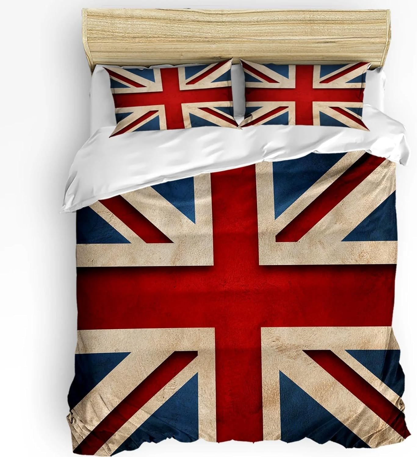 GSAEIMCT Norwegische Flagge Bettwäsche 155x220cm - 3D Mikrofaser Set