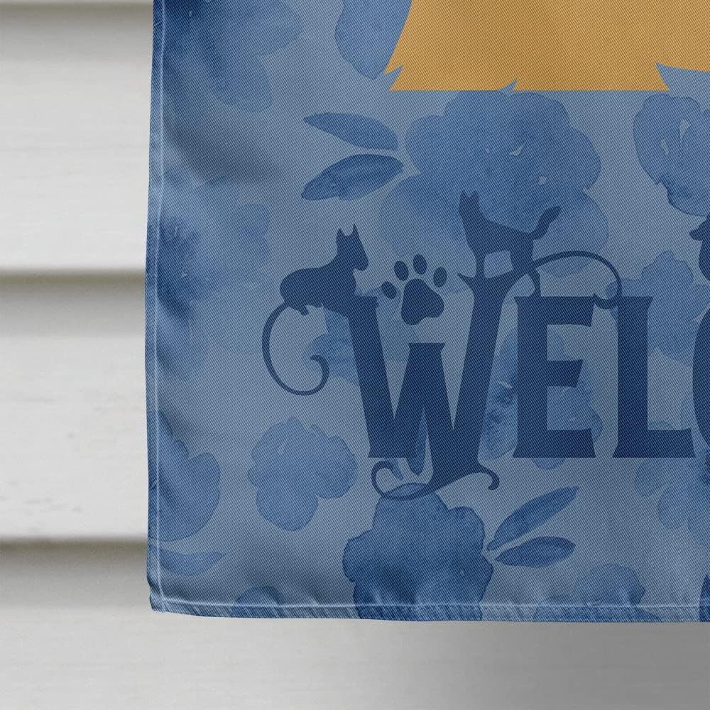 Caroline's Treasures CK6113CHF Cocker Spaniel Welcome House Flag Large Porch Sleeve Pole Decorative Outside Yard Banner Artwork Wall Hanging, Polyester, House Size, Multicolor