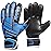 Malker Soccer Goalie Gloves Goalkeeper Gloves with Fingersave and Double Wrist Protection, Strong Grip Goalkeeper Gloves for Youth&Adult Size 9 (Black)