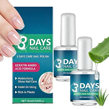 3 Days Nail Care Oil, 2026 New Keratin Nail Care for Nails, Multi functional Moisturizing Nail Oil for Nail Care 2 PCS