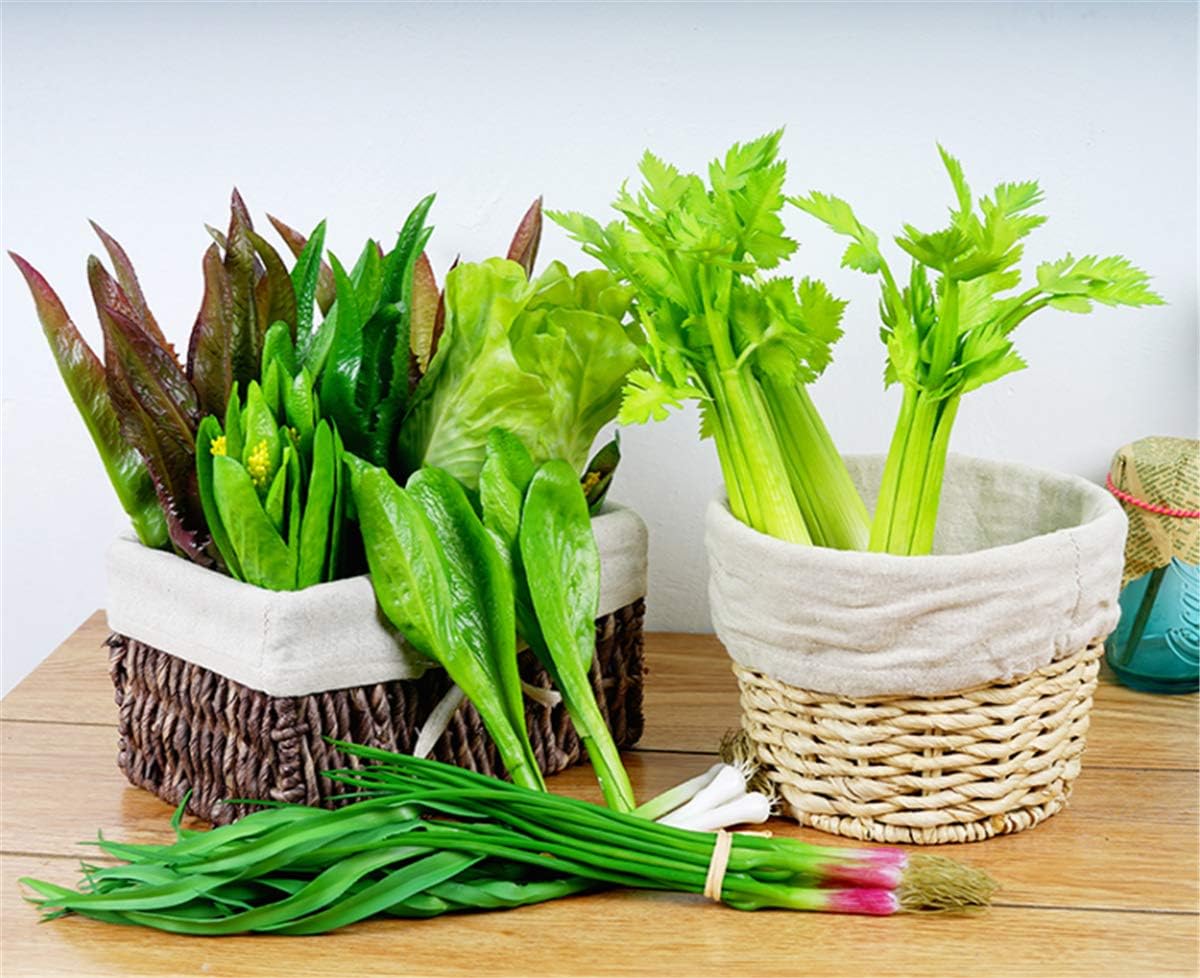 Zzooi Artificial Celery with Leaves for Cabinet Showcase Decoration 1PCS