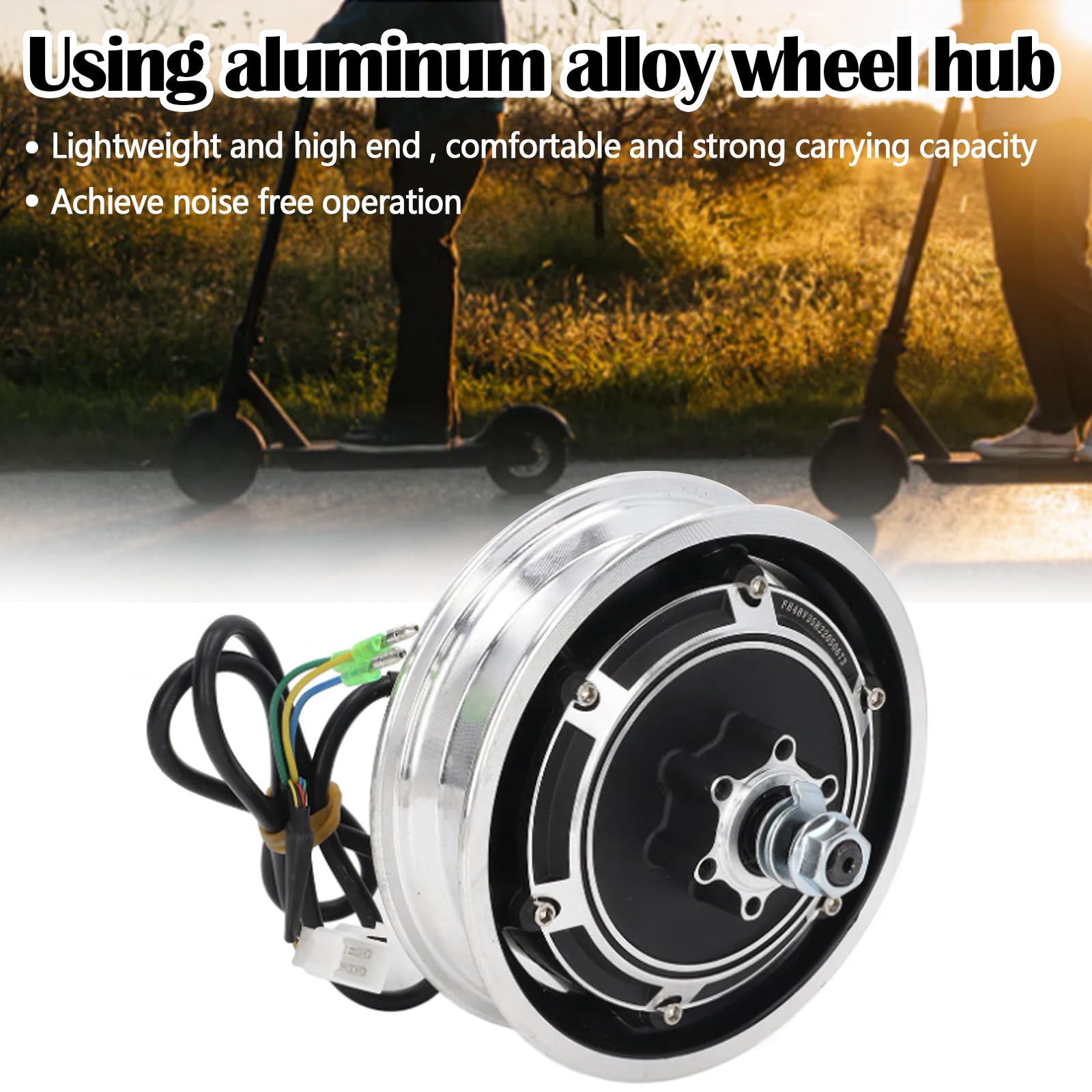 Motore Del Mozzo, Motore Del Mozzo Per Scooter Elettrico 10pollici Per Kugoo M4/M4 Pro 48v 500w Motore Del Mozzo Della Ruota Sostitutivo E Motore Per Scooter Per Scooter Elettrici Kugoo M4/M4 Pro