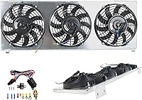 Vista 26 de 26mm AA5052 Kit de radiador de aluminio+cubierta de ventilador+relé de ventilador de termostato Compatible con 1984-2001 J-eep Cherokee XJ Comanche