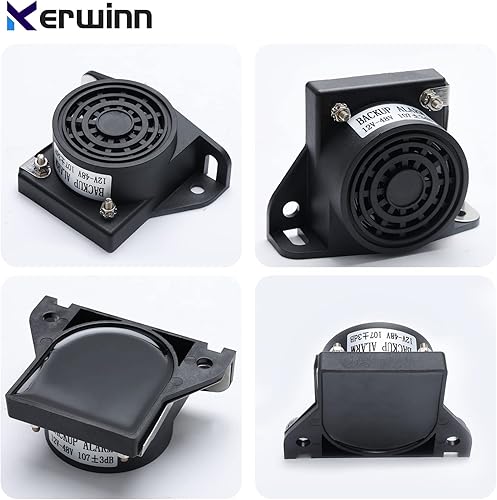 Miniatura 9 de KERWINN 2 unidades de alarma de respaldo 12V-24V 1103DB, alarma de respaldo impermeable para camiones, carretillas elevadoras, equipo pesado de