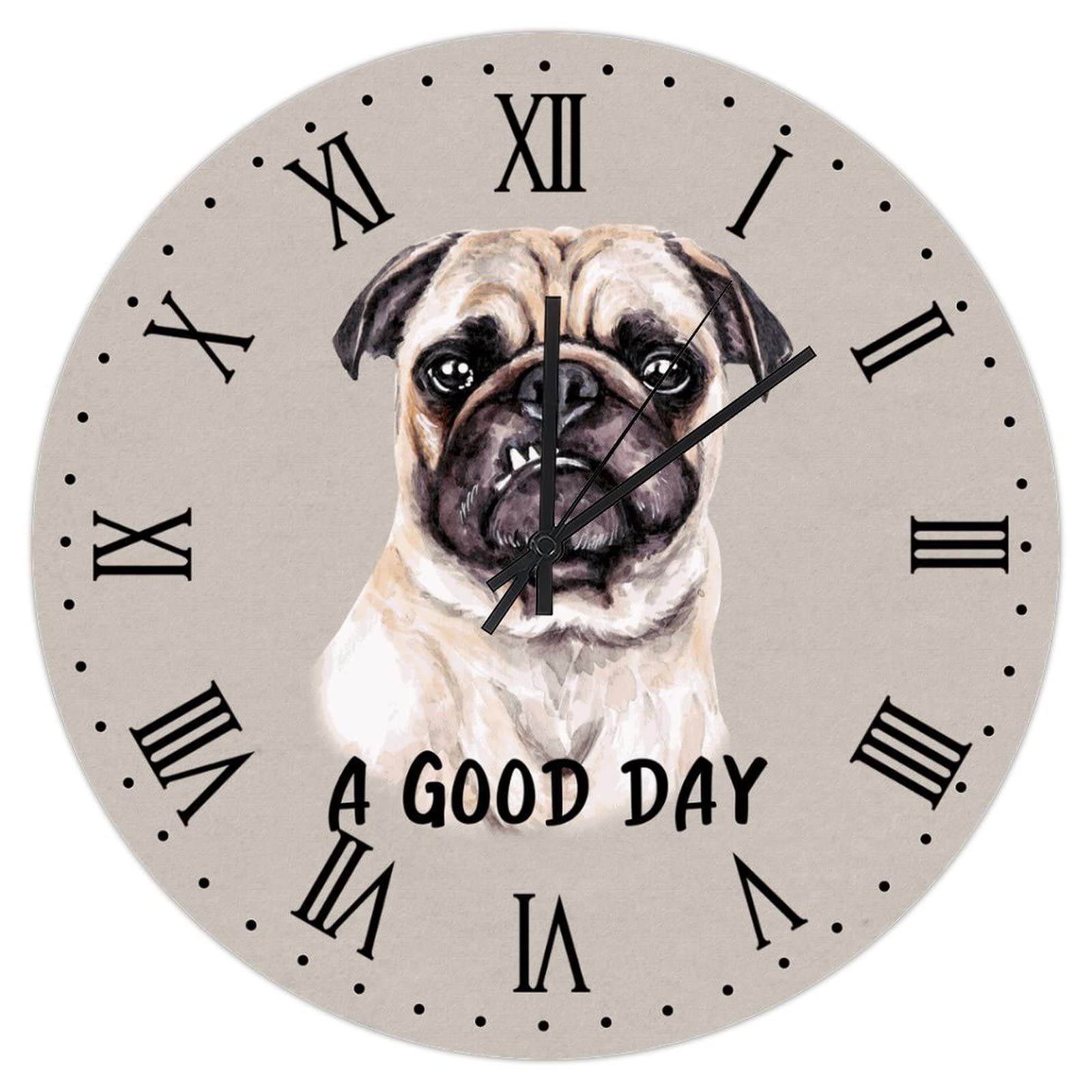 Horloge murale en bois sans tic-tac silencieuse contre les bruits