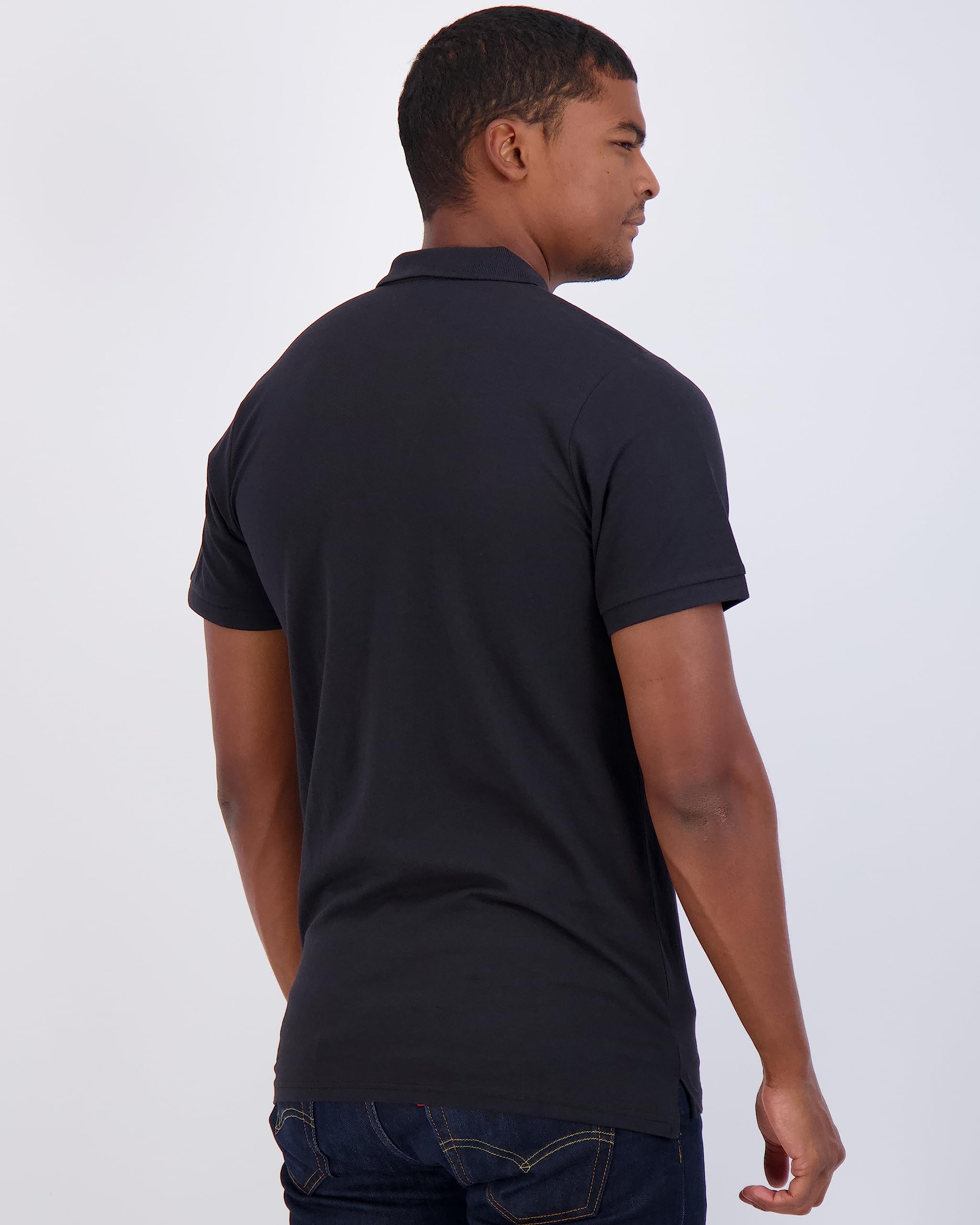 3er-Pack: Herren-Poloshirt aus Baumwoll-Piqué, kurzärmelig, atmungsaktiv, regulär und groß (S-5X)