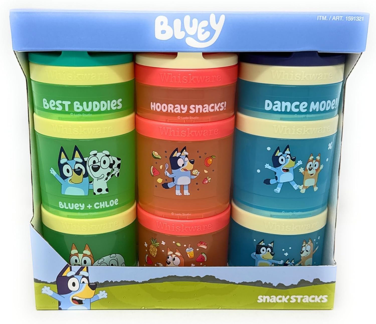 Whiskware Stackable 2pc Food Storage Jar Snack Pack