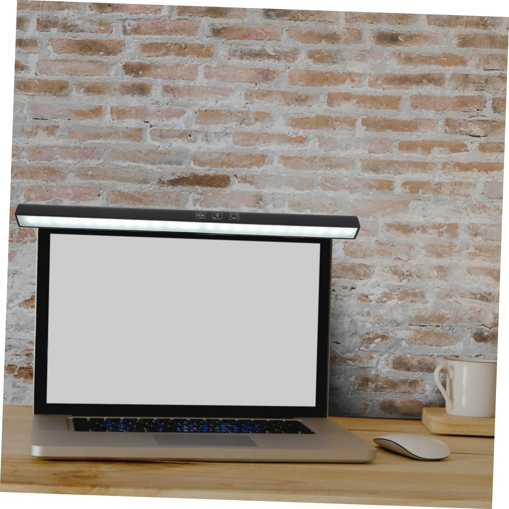 DOITOOL Barra Luminosa Facile da Installare per Monitor Lampada da Scrivania LED Regolazione Luminosità e Protezione Anti Luce Blu Nero per Schermo Laptop e Monitor