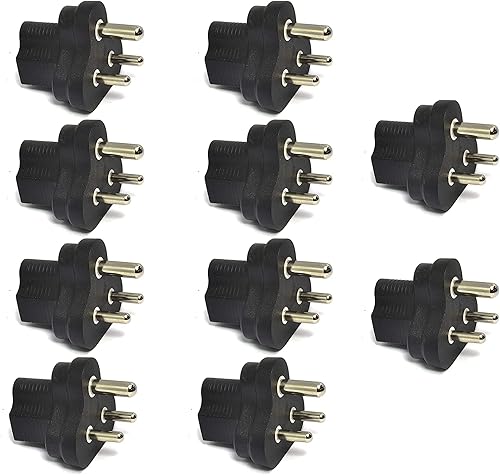 Vista 44 de Ceptics Japón, Filipinas NEMA 1-15 Adaptador de Enchufe de Energía para Viaje Acepta NEMA 5-15R - Certificado ETL - Grado Industrial (IG-6)