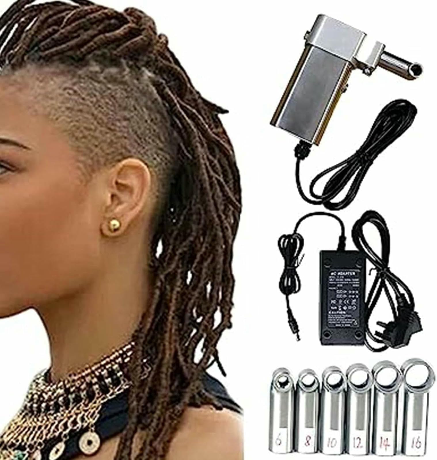 Fabricante de rastas eléctrico y máquina de rastas instantáneas de mano
