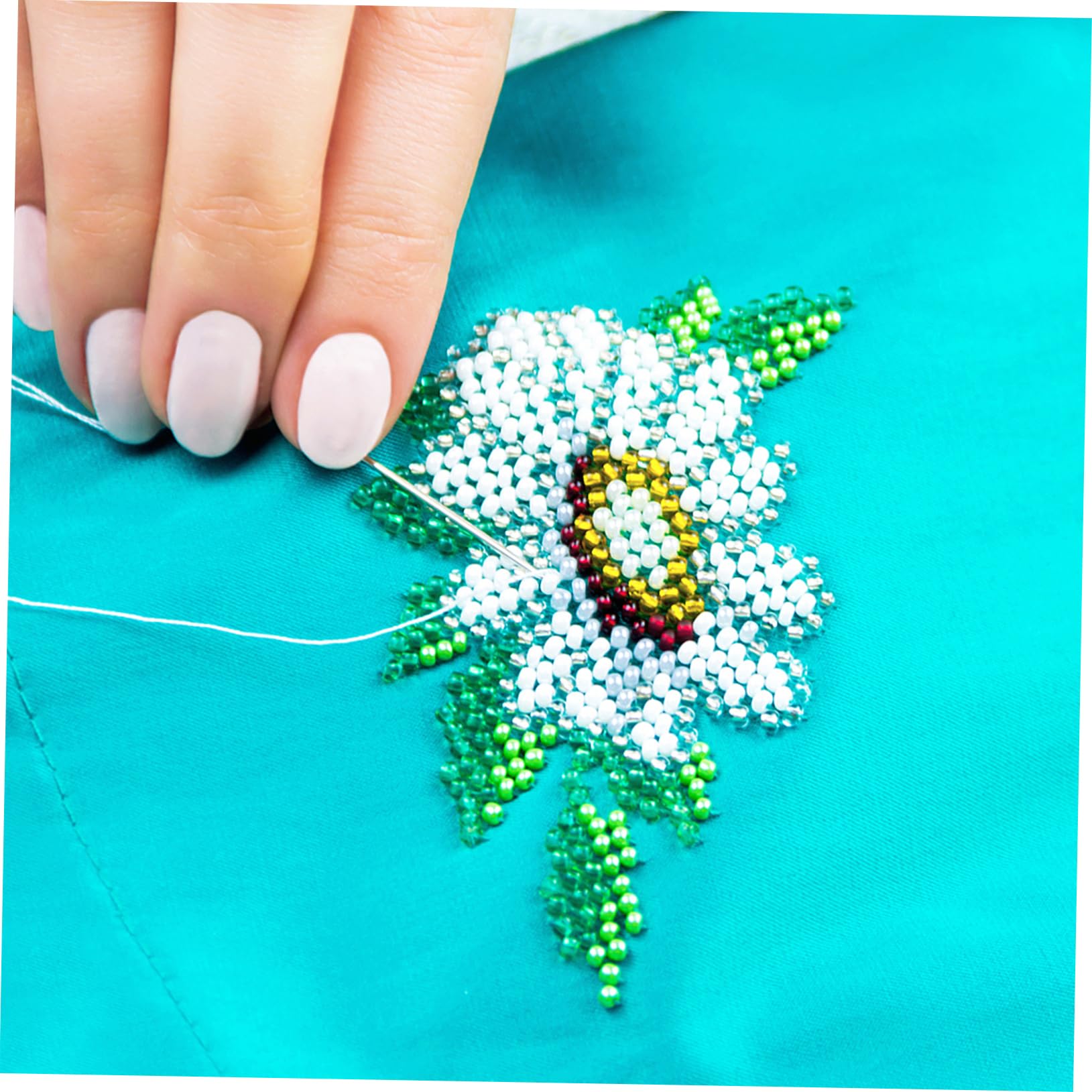 Beatifufu 120pcs Blind Needles No Thread Needed Quick Stitching Blind Sewing Needle Set Durable