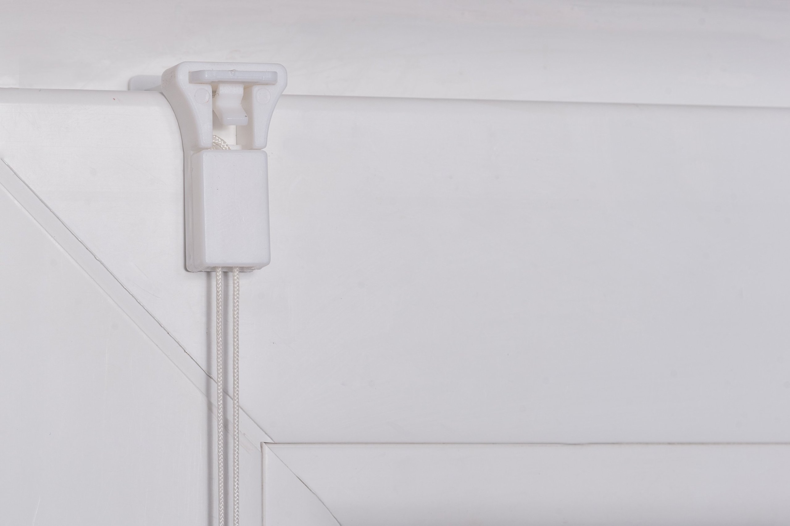 Khome Klemmfix-Plissee Weiß B70 x H210 cm (B x L) Lichtschutz Moderne Crushed Optik – Bild 8