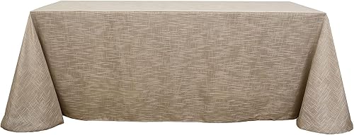 Miniatura 3 de BalsaCircle - Mantel rectangular de arpillera sintética de poliéster de alta calidad, 90 x 156 pulgadas, color gris pardo, decoración de boda,