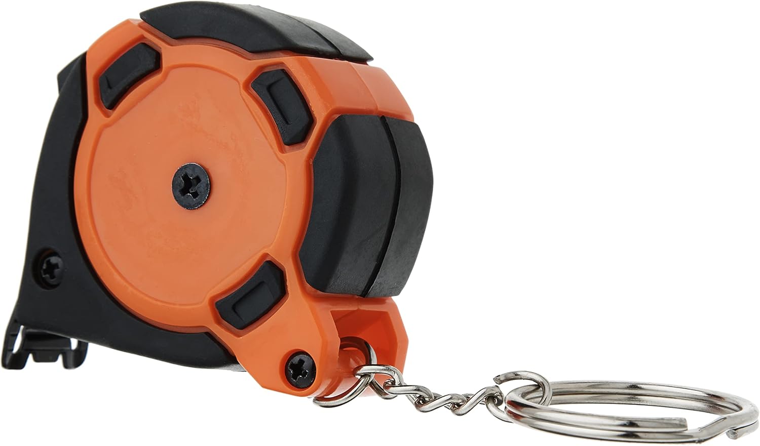 Crescent Lufkin 1/2" x 6' Mini Hi-Viz® Orange Yellow Clad Keychain Tape Measure - Counter Display - CS8506 , Black