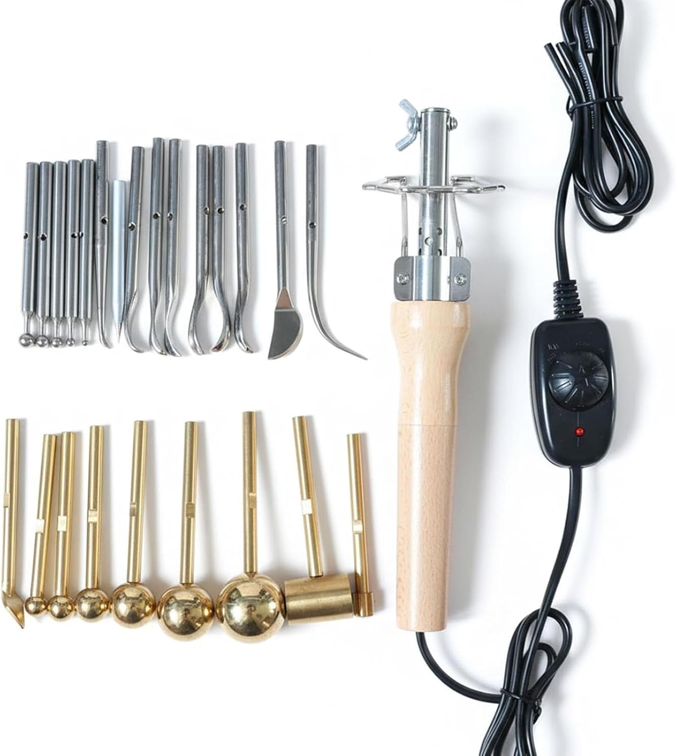 Electric Flower Ironing Machine, Fabric Flower Maker Tools with 24 Adjustable Temperature Heads for Corsages, Bouquets, and Petals Shaping