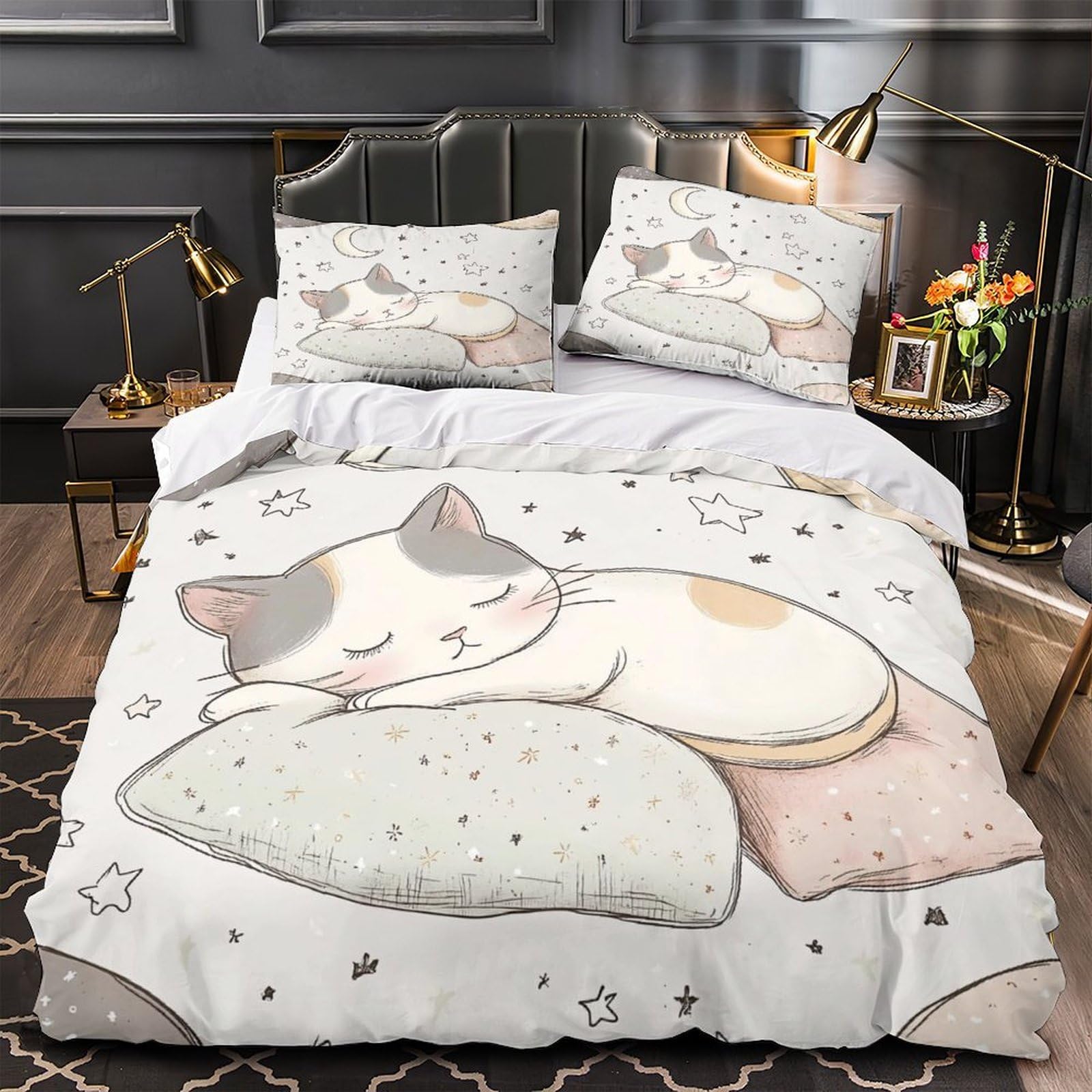 Housse de couette tortue de mer anti-acarien et résistante, literie douce enfant 200x200cm
