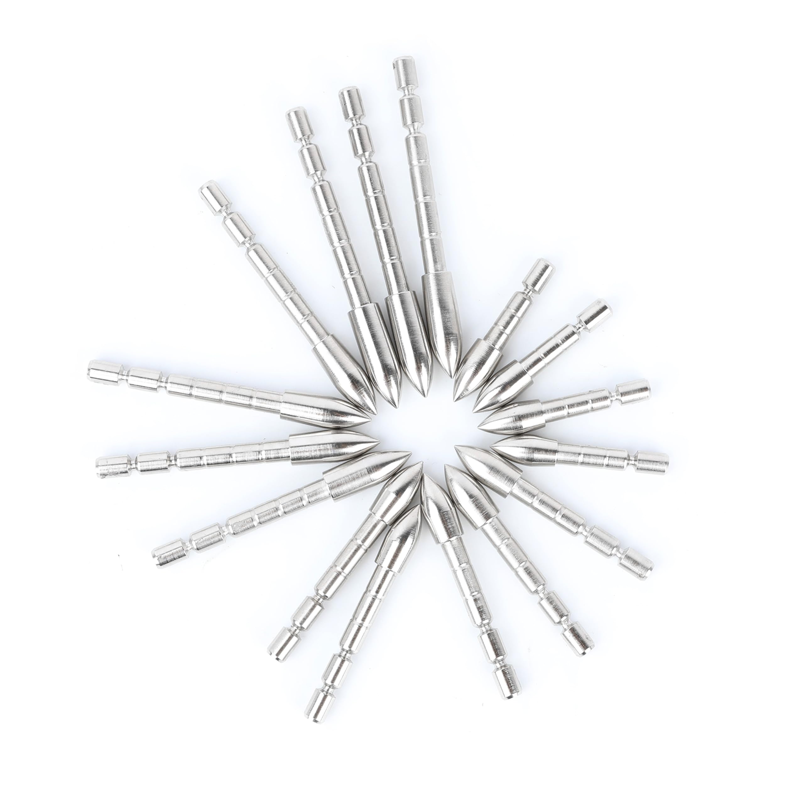 Punte di Freccia inseribili per Il tiro con L'Arco,Punte di Proiettile da 60/80/100/120 grani,Adatte per L'Albero della Freccia da 4,2 mm,36 pz