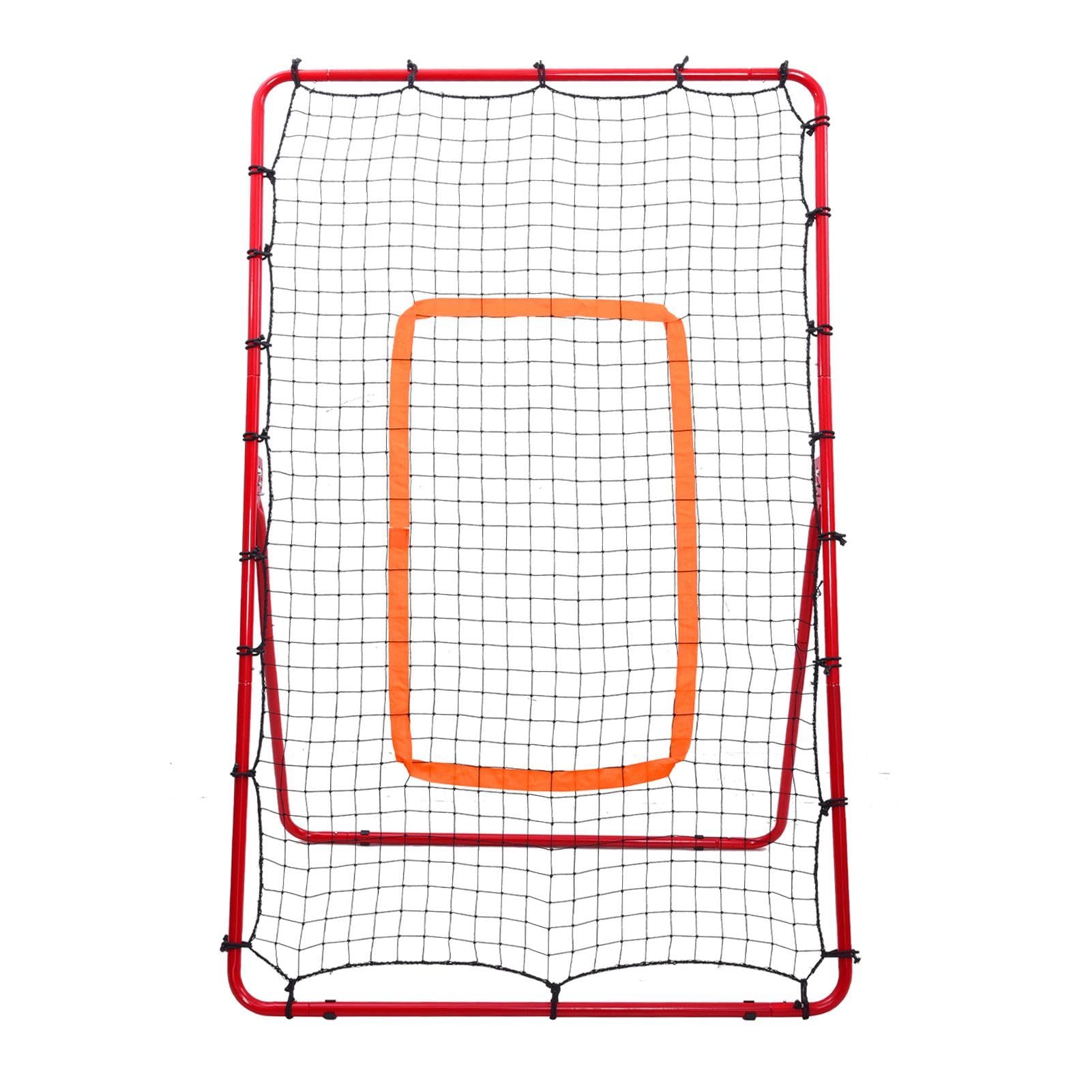 Volleyball Rebound Net - Stable Portable Volleyball Practice Net with Steel Frame | Lightweight Training Supplies, Angle Adjustable Volleyball Rebounder for Players, Beginners