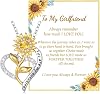 IEFLIFE Sunflower Gifts for Women Wife - 14K Gold Plated Sunflower Necklace Gifts for Women Her, You Are My Sunshine Gift for Wife Mom Daughter Friend, Anniversary Birthday Gift Necklace Jewelry