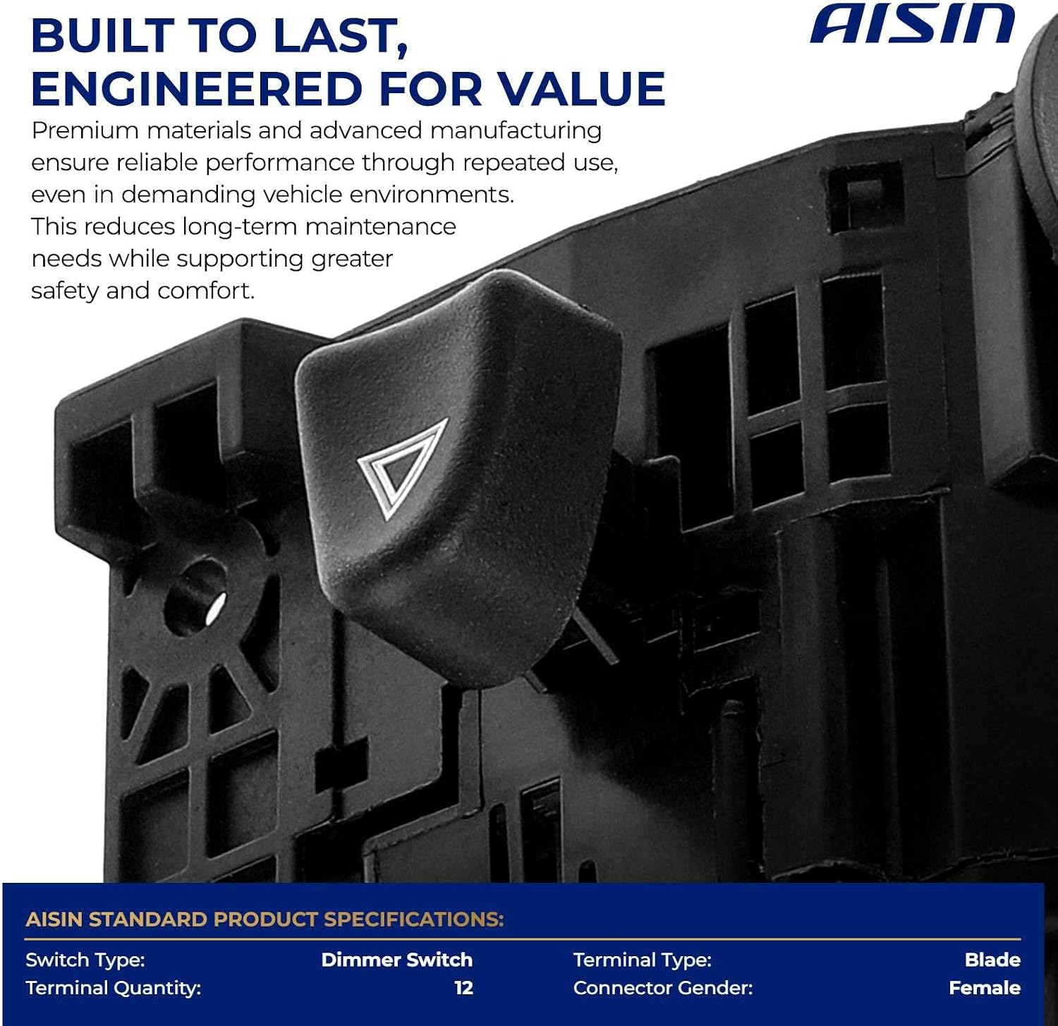 AISIN AFTERMARKET TSSAZ-00254 Multifuction Turn Signal Switch