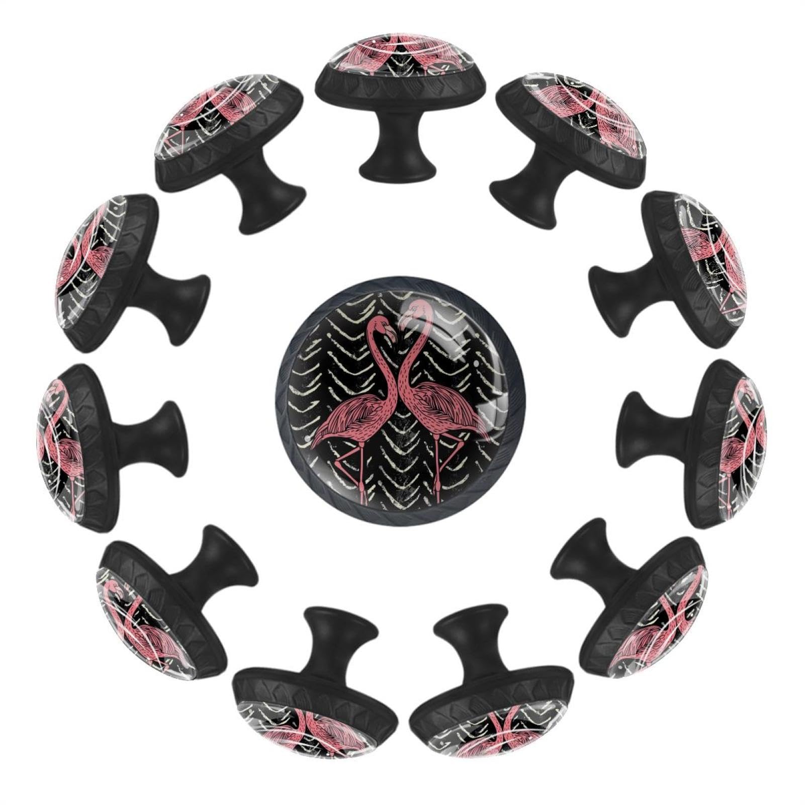 Boutons en verre cristal durable lot de 12 poignées haut de gamme pour armoire