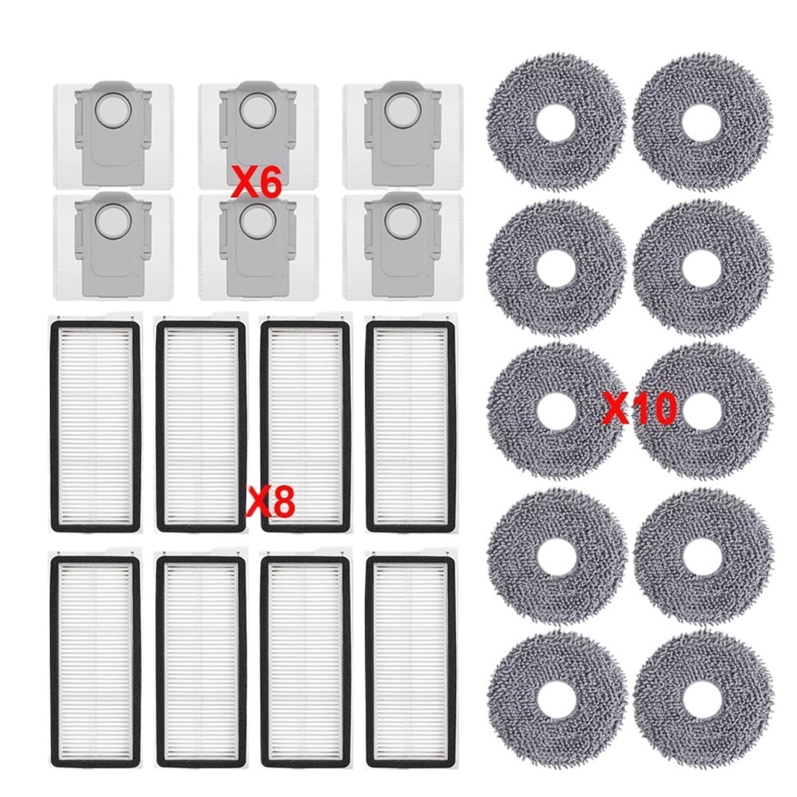 Brosse principale et filtres pour Roborock Qrevo Curv 5A1 5XC