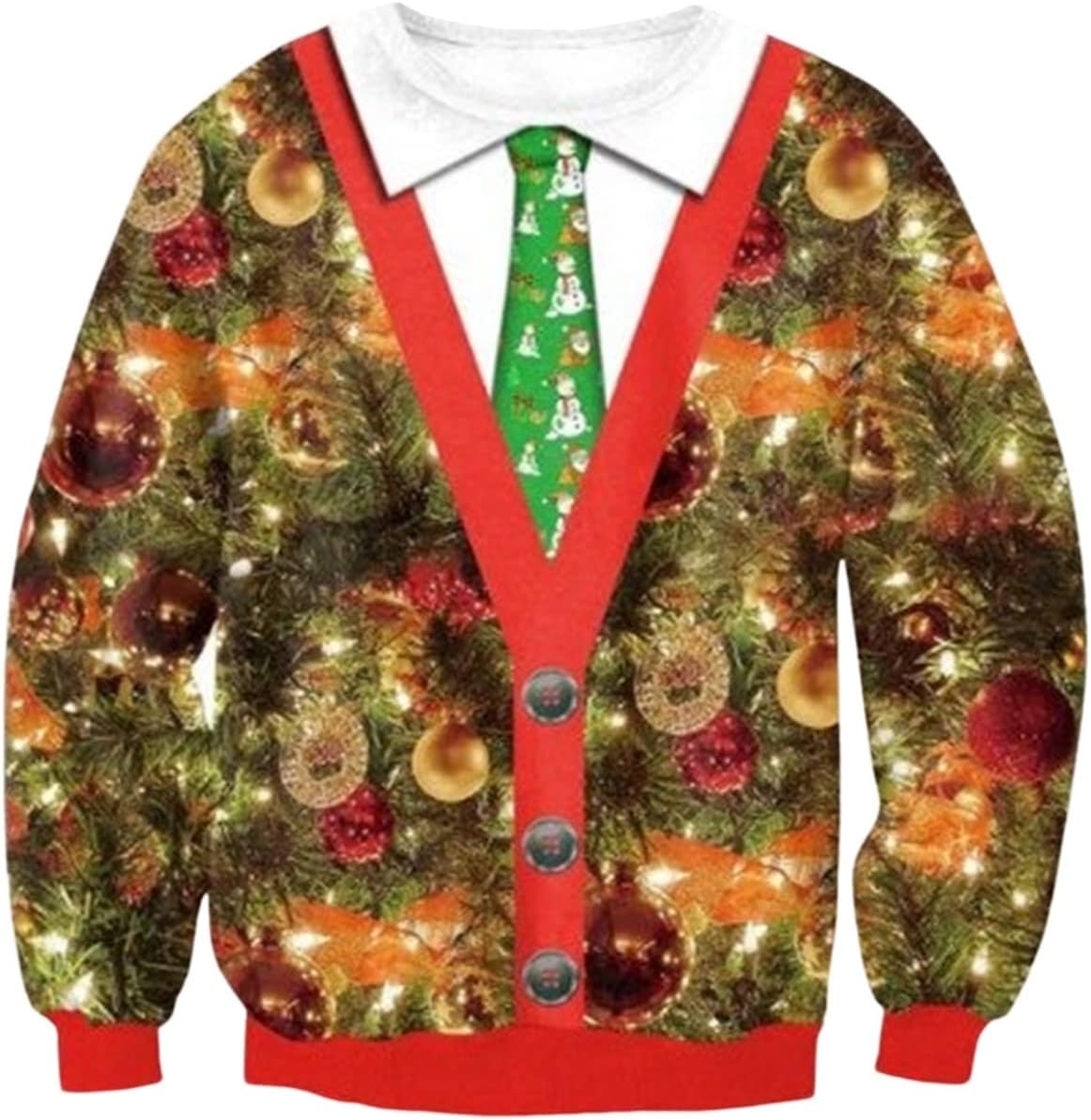 Amazon [ミシアラグジュアリー] セーター クリスマス アグリーセーター ugly sweater Christmas メンズ