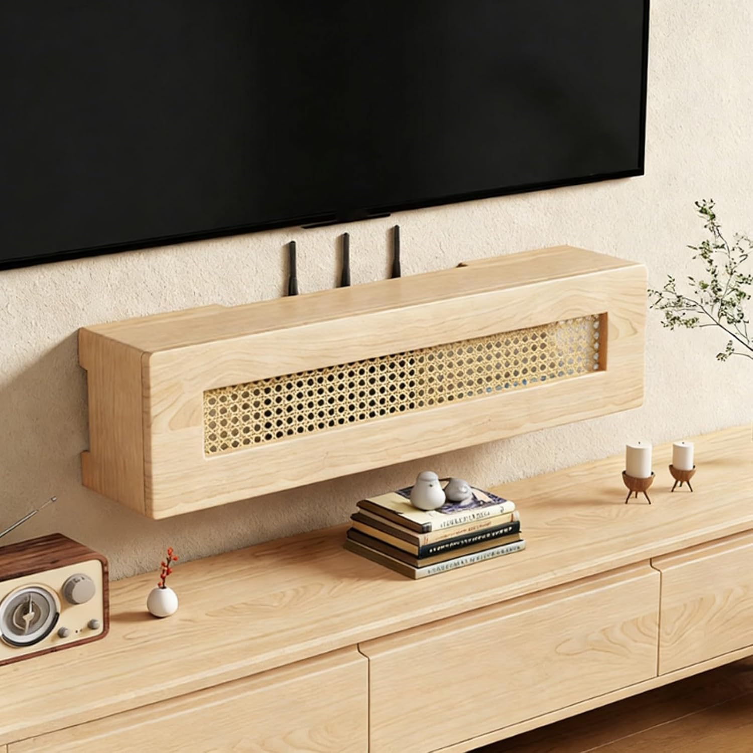Wall Cabinet for Kitchen Storage with Doors and Shelves, Wall Mount Cabinets for Kitchen Wall Cabinets with Doors, Wall Mounted Kitchen Cabinets with Doors and Shelves for WiFi Router and Organizers,