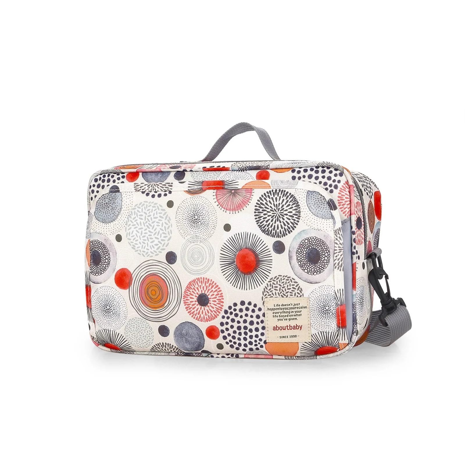 Wickeltasche wasserdichte Kinder-Mumientaschen, modische Drucke for Wiederverwendbare Umstands-Wickeltaschen, Wetbags mit Doppelgriff(Small Circle)