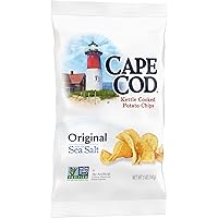 Vista 5 de Cape Cod, Kettle Cooked Potato Chips Original Sea Salt, 5 Ounce