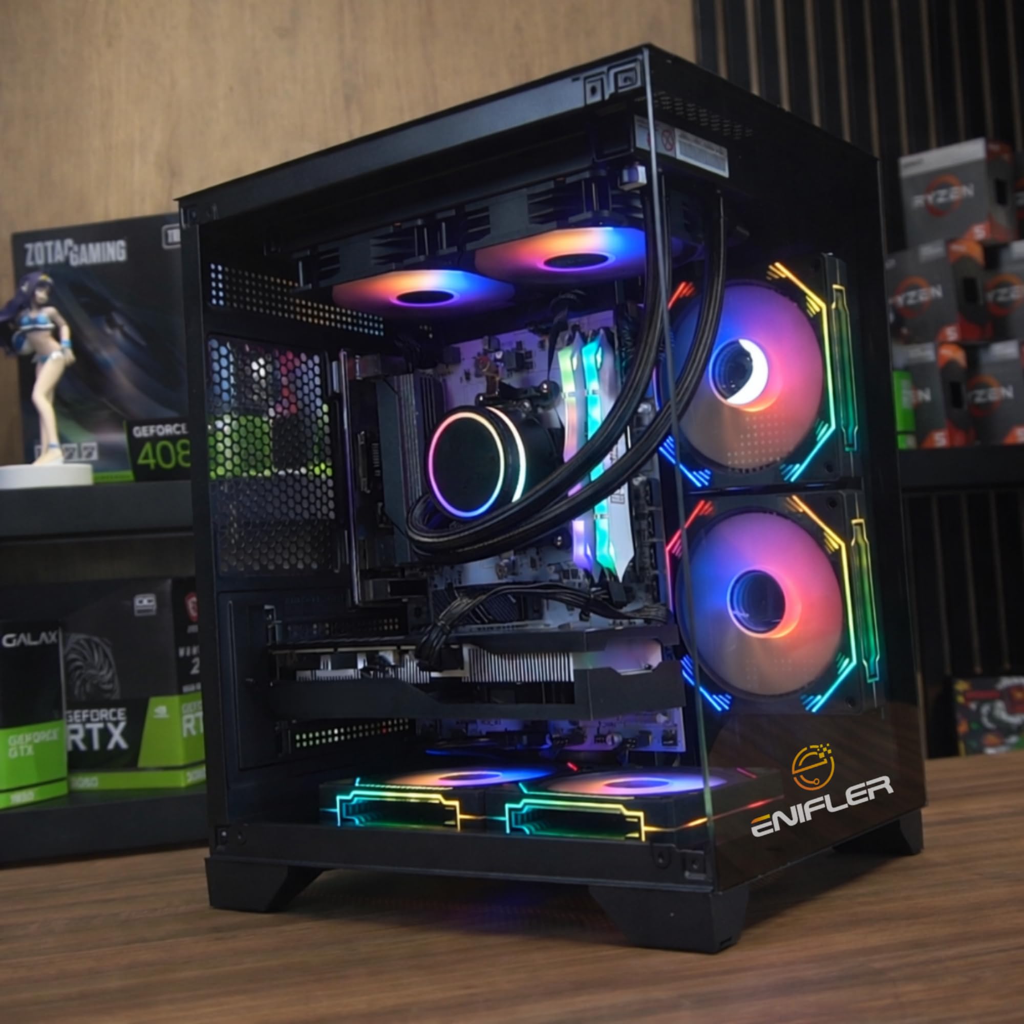 新品 爆速ゲーミングPC Core-i3 RX6600 SSD512G メモリ16G Win10 AMD PC Gamer Completo Ryzen 5 5500, RX 6600, 16GB DDR4, SSD 480GB