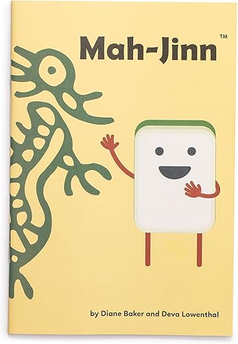 Miniatura 9 de Yellow Mountain Imports Mah-Jinn, un nuevo tipo de mahjong para jugadores jóvenes juego completo con 152 azulejos de melamina, 4 estantes de madera