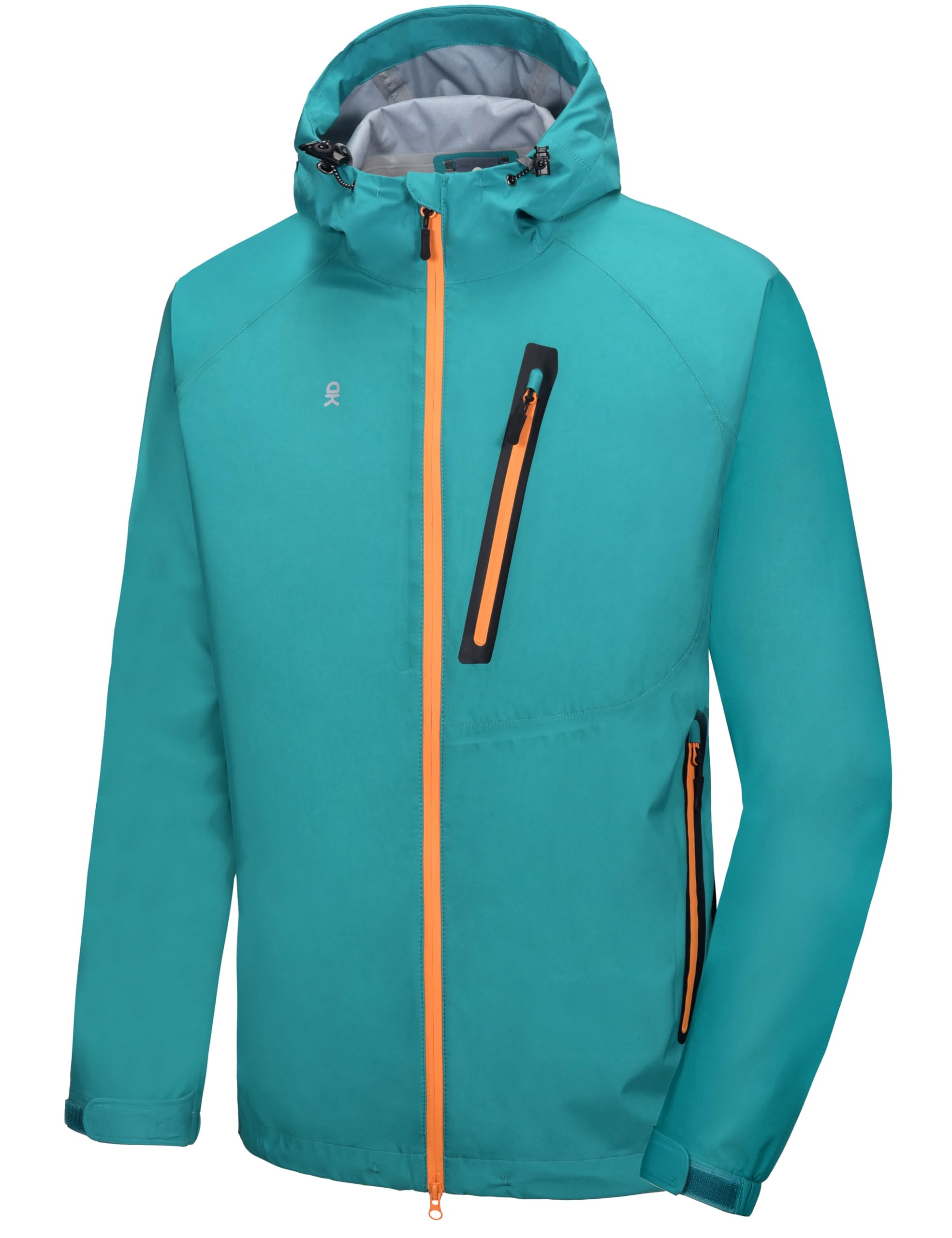 Little Donkey Andy Men's Waterproof Rain Jacket Outdoor Lightweight Rain Shell Coat for Hiking,Golf,Travel