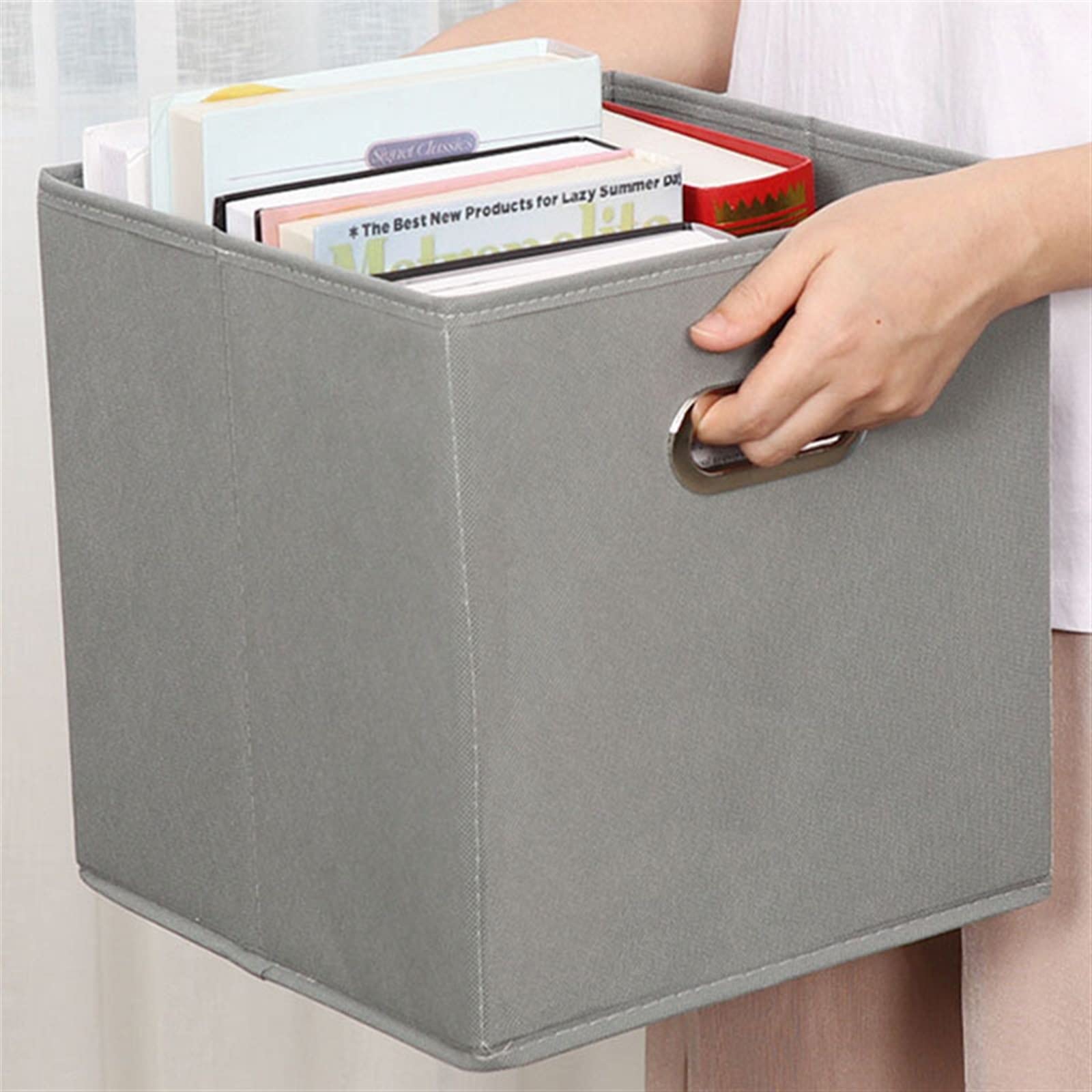Scatole di immagazzinaggio Casa Piazza Organizzatore Armadio Pieghevole Vestiti Scatola di Immagazzinaggio Moderna Non Tessuto Armadio Cassetto Armadio Organizzatore (SN0976)
