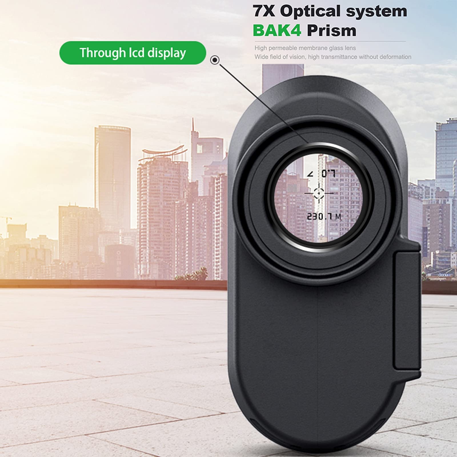ERNZI 800M 1200M Medidor de Distancia láser de topografía de Caza Telémetro de Golf Telémetro láser Medidor de Distancia láser para Deporte de Golf