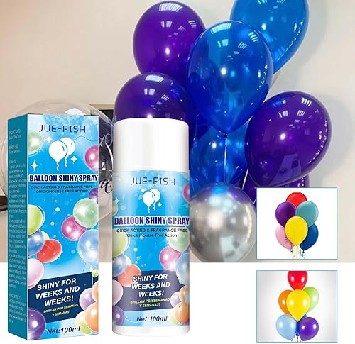 Miniatura 2 de Spray de brillo para globos, 3.4 fl oz, aerosol de brillo para globos, globos de látex ultra brillante, aerosol de brillo para globos, para